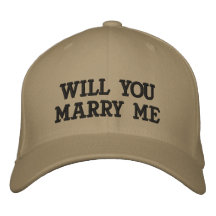 WILL YOU MARRY ME - CAP - PROPOSE EMBROIDERED HAT