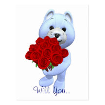 Will You Marry Me Postcard-See Back