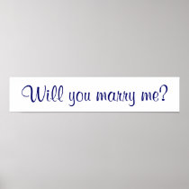Will you marry me? posters