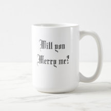 Will you merry me? coffee mugs
