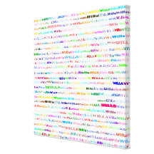 Willa Text Design II Wrapped Canvas Canvas Prints