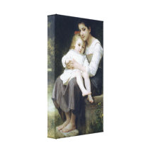 William-Adolphe Bouguereau - Big Sis Stretched Canvas Print