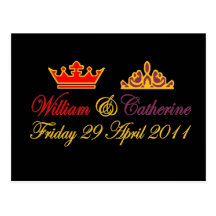 William and Catherine Royal Wedding Post Card