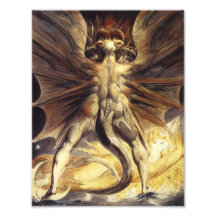 William Blake Red Dragon Print Photographic Print