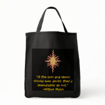 William Blake Sun and Moon Confidence Quote Bag