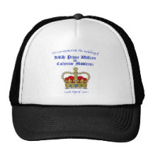 William & Catherine Royal Wedding April 29, 2011 Trucker Hat