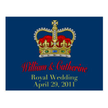 William & Catherine Royal Wedding April 29, 2011 Postcard