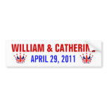 William & Catherine Royal Wedding Bumper Stickers