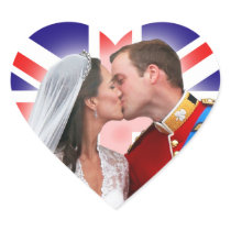 William & Catherine Royal Wedding Kiss Stickers