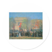 William Glackens, Italo-American Celebration, WA Round Stickers