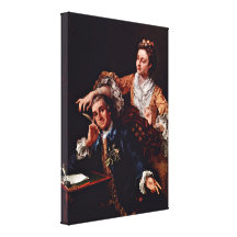William Hogarth - David Garrick et son épouse Toile Tendue