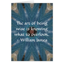 William James Quote With Primative Tribl Design Greeting Cards