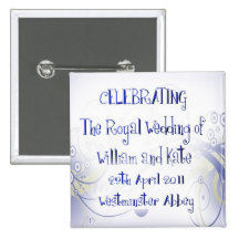 William & Kate Royal Wedding Collectibles Souvenir Pins