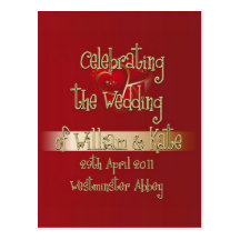 William & Kate Royal Wedding Collectibles Souvenir Post Cards