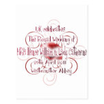 William & Kate Royal Wedding Collectibles Souvenir Postcard
