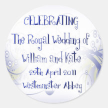 William & Kate Royal Wedding Collectibles Souvenir Stickers