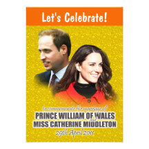 William & Kate Royal Wedding Invitations