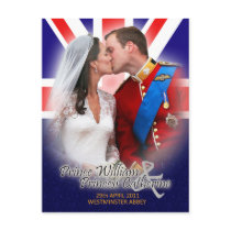 William & Kate Royal Wedding Kiss Postcard