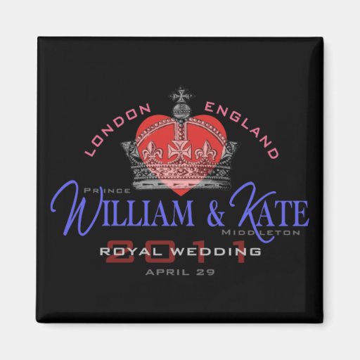 William & Kate Royal Wedding Refrigerator Magnet