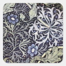 William Morris - Flowers Square Stickers