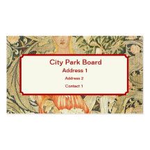 William Morris Wallpaper Designs Business Card Template