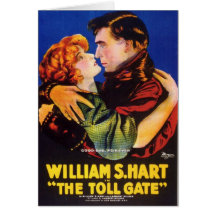 William S. Hart Toll Gate movie poster Greeting Card