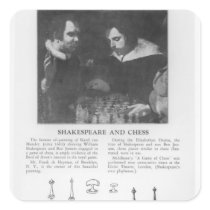 William Shakespeare  and Ben Jonson Square Sticker