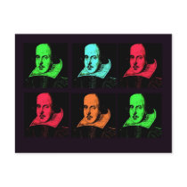 William Shakespeare Collage Post Card