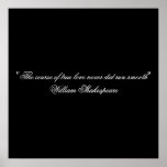 William Shakespeare True Love Quote posters