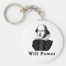 William Shakespeare WILL POWER Tshirts Keychain