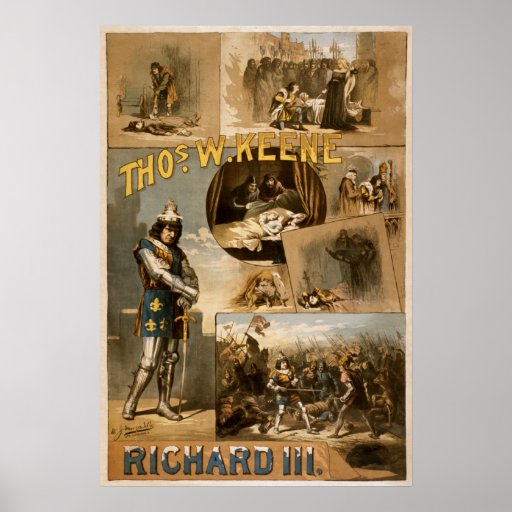 William Shakespeare's Richard III Advertising Poster