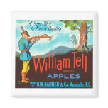 William Tell Apples Vintage Crate Label magnets