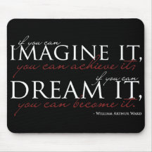 William Ward Imagine Quote Mouse Pads