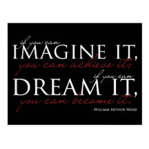 William Ward Imagine Quote Post Cards