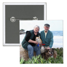 Williams Foxy and Corky Photo 1 Pinback Buttons