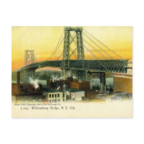 Williamsburg Bridge, New York City, 1905 Vintage Post Card