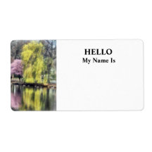 Willow and Cherry by Lake Custom Shipping Label