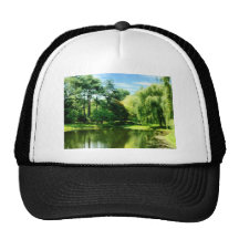 Willow By the Lake Trucker Hats