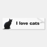 Willow copy, I love cats Bumper Sticker