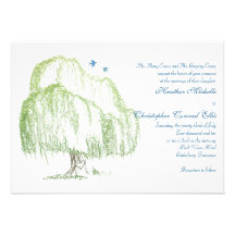 Willow Tree Wedding Invitation