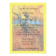 Willows at Sunset by Vincent van Gogh. Custom Invitation