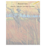 Willows at Sunset,Vincent van Gogh Letterhead Template
