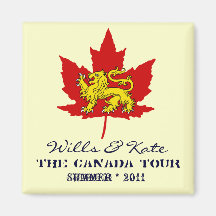 Wills and Kate CANADA Commemorative Magnet
