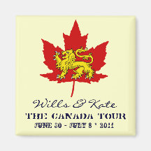 Wills and Kate CANADA Tour Commemorative Magnet