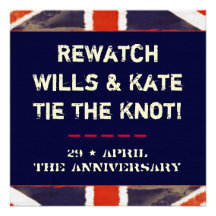 Wills and Kate Rewatch Party (Anniversary) Personalized Invitations