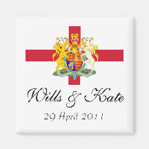 Wills and Kate Royal Wedding Keepsake Magnet