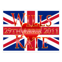 Wills & Kate Post Card