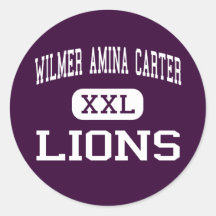 Wilmer Amina Carter - lions - haut - Rialto Autocollant