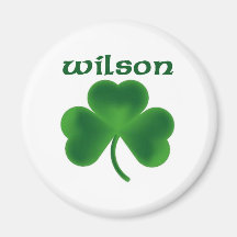 Wilson Shamrock Refrigerator Magnets