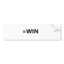 =win bumper sticker